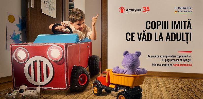 Salvati Copiii Romania si Fundatia OMV Petrom lanseaza campania  ”Copiii imita ce vad la adulti”